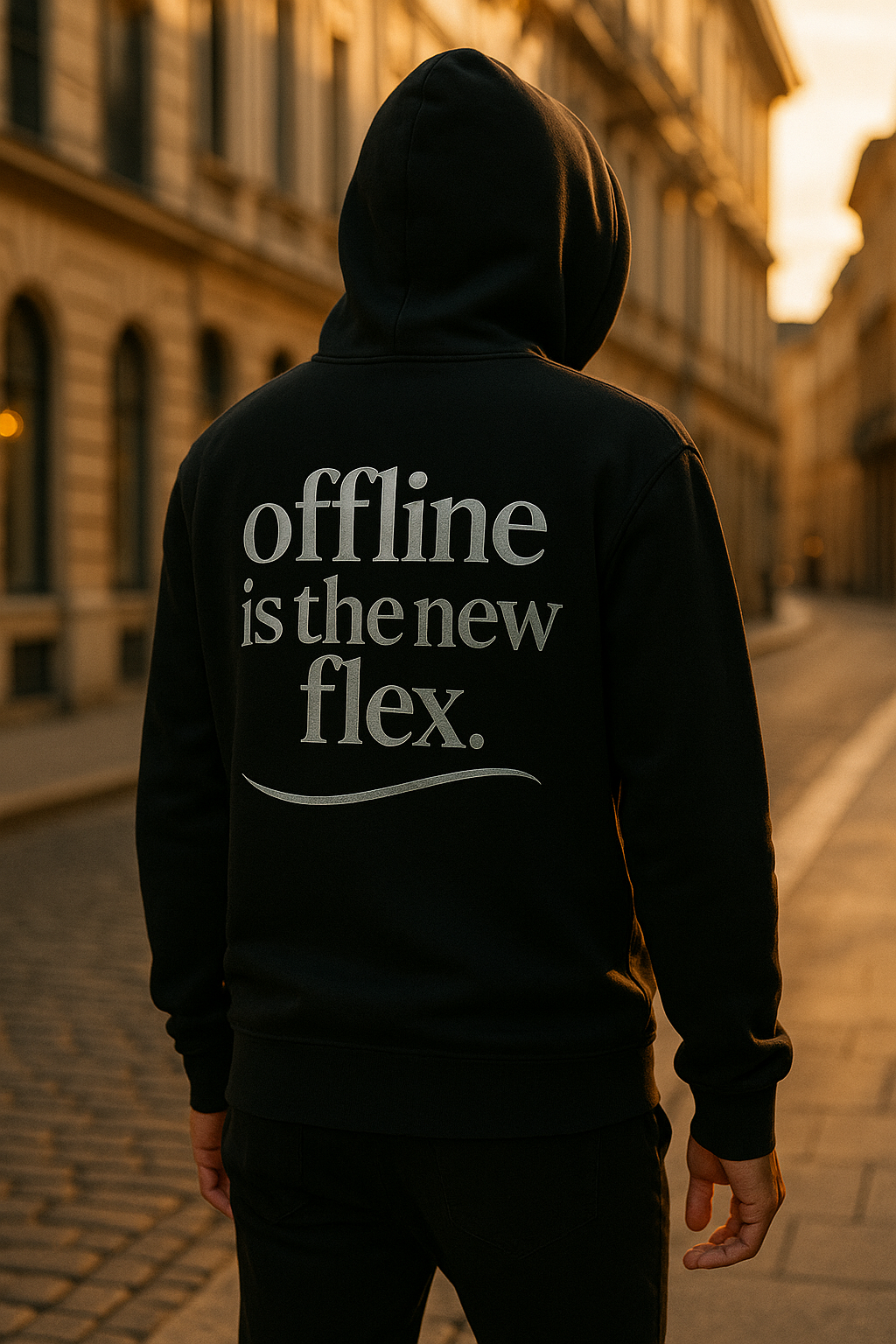 Offline Is the New Flex. Hoodie
