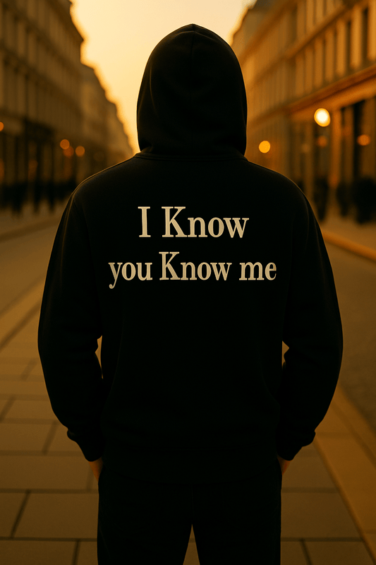 I KNOW YOU KNOW ME. Hoodie - Maison Nowhere