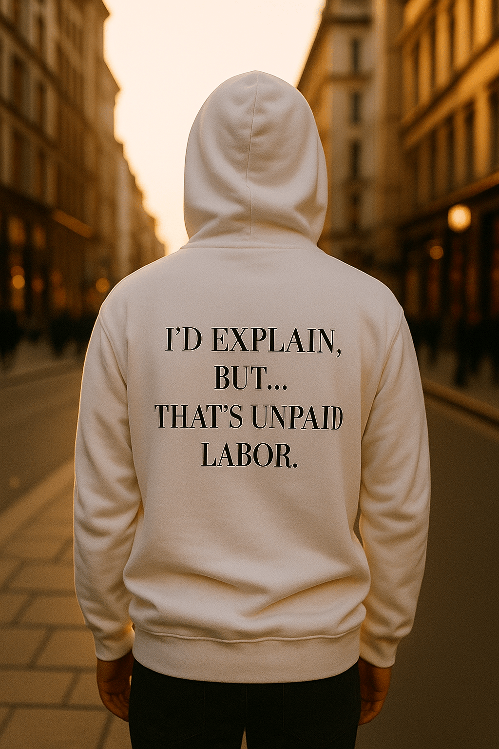 I’D EXPLAIN, BUT THAT’S UNPAID LABOR. Hoodie - Maison Nowhere