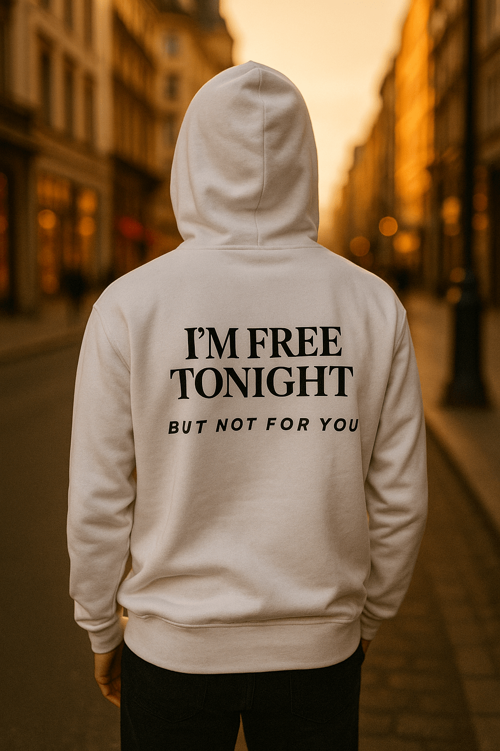 I’M FREE TONIGHT BUT NOT FOR YOU. Hoodie - Maison Nowhere