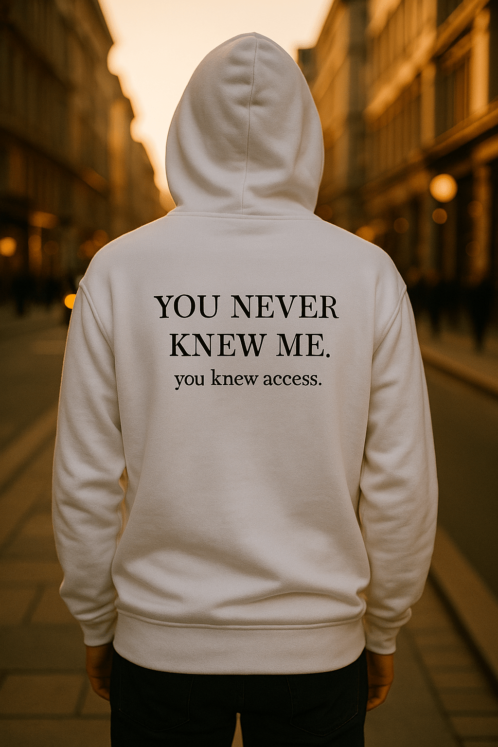 YOU NEVER KNEW ME. Hoodie - Maison Nowhere