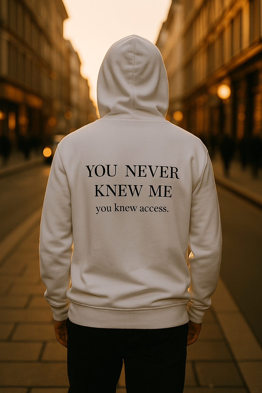 YOU NEVER KNEW ME. Hoodie - Maison Nowhere